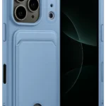 Uray store Apple iPhone 17 Pro Kelvin Kartvizitli Silikon - Mavi