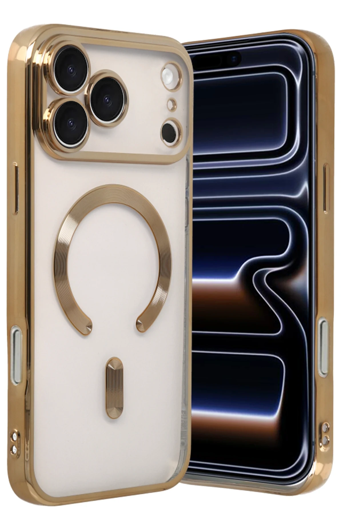 newface-apple-iphone-17-pro-kross-magneticsafe-kapak-gold-default Uray store Apple iPhone 17 Pro Kross Magneticsafe Kapak - Gold - Görsel 1