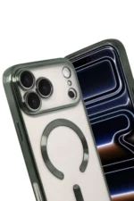 Uray store Apple iPhone 17 Pro Kross Magneticsafe Kapak - Koyu Yeşil - Görsel 3