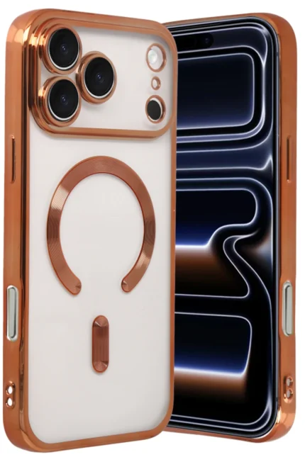 Uray store Apple iPhone 17 Pro Kross Magneticsafe Kapak - Turuncu