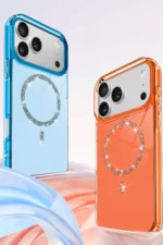 Uray store Apple iPhone 17 Pro Live Diamond Magsafe Kapak - Mavi - Görsel 5