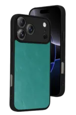 Uray store Apple iPhone 17 Pro Max Aras Deri Kapak - Açık Yeşil