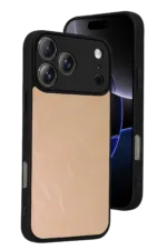 Uray store Apple iPhone 17 Pro Max Aras Deri Kapak - Pudra