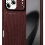 Uray store Apple iPhone 17 Pro Max Auto Focus Karbon Kapak - Bordo