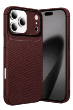 Uray store Apple iPhone 17 Pro Max Auto Focus Karbon Kapak - Bordo