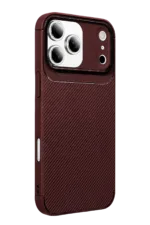 Uray store Apple iPhone 17 Pro Max Auto Focus Karbon Kapak - Bordo - Görsel 3