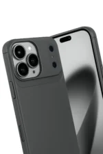 Uray store Apple iPhone 17 Pro Max Auto Focus Karbon Kapak - Gri - Görsel 3