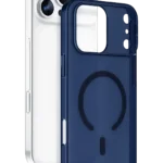 Uray store Apple iPhone 17 Pro Max Combo Sert Şeffaf Magsafe Kapak - Mavi