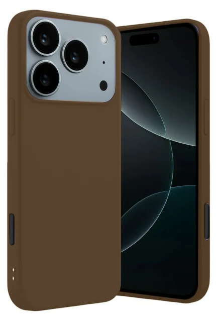 Uray store Apple iPhone 17 Pro Max First Silikon - Kahverengi
