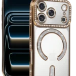 Uray store Apple iPhone 17 Pro Max Joke Simli Magneticsafe Kılıf - Gold