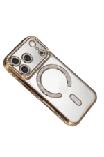 Uray store Apple iPhone 17 Pro Max Joke Simli Magneticsafe Kılıf - Gold - Görsel 3