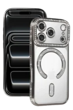 Uray store Apple iPhone 17 Pro Max Joke Simli Magneticsafe Kılıf - Gümüş