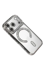 Uray store Apple iPhone 17 Pro Max Joke Simli Magneticsafe Kılıf - Gümüş - Görsel 3