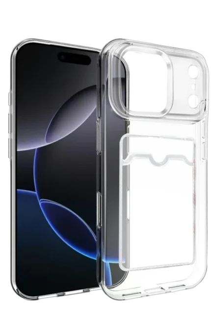 Uray store Apple iPhone 17 Pro Max Kart Şeffaf Silikon - Şeffaf