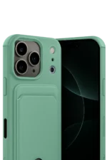 Uray store Apple iPhone 17 Pro Max Kelvin Kartvizitli Silikon - Açık Yeşil - Görsel 2