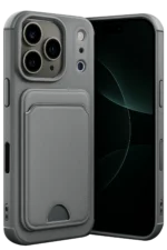 Uray store Apple iPhone 17 Pro Max Kelvin Kartvizitli Silikon - Gri
