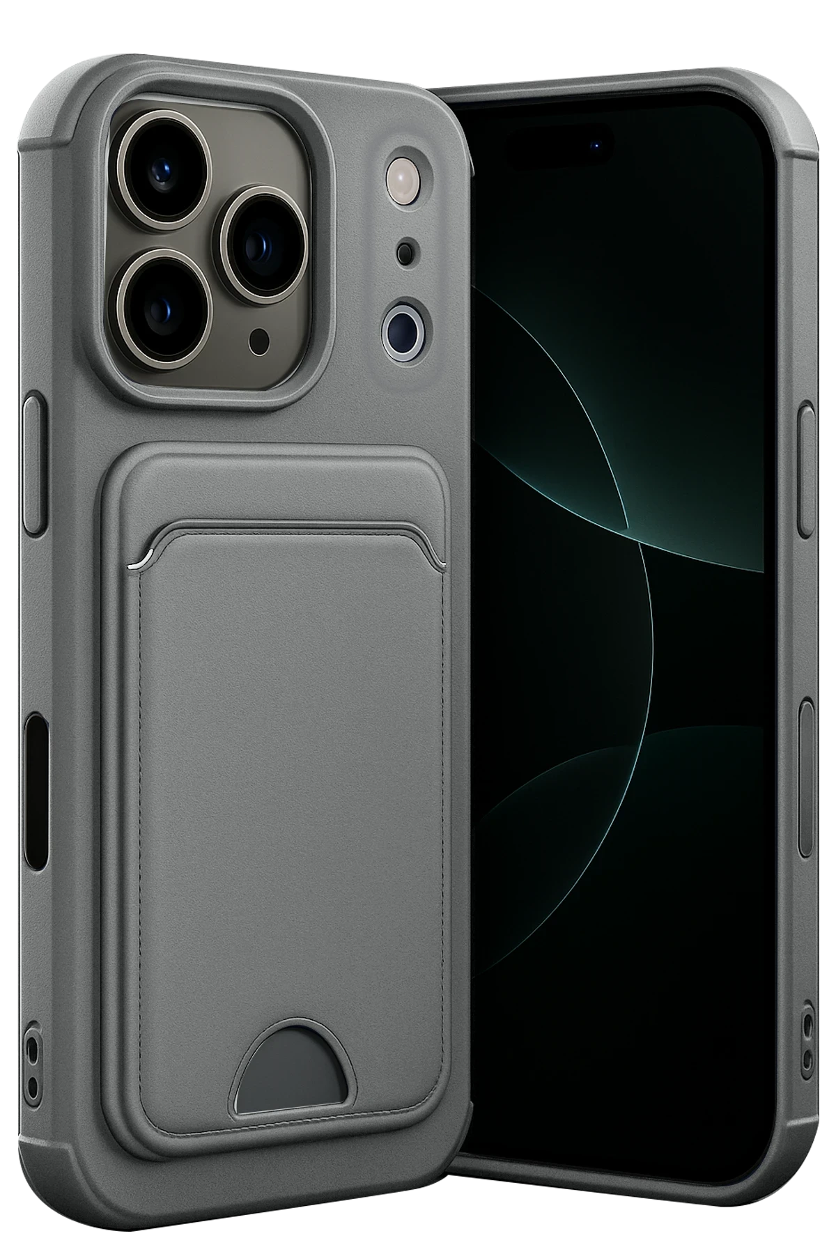 newface-apple-iphone-17-pro-max-kelvin-kartvizitli-silikon-gri-default Uray store Apple iPhone 17 Pro Max Kelvin Kartvizitli Silikon - Gri - Görsel 1