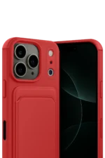 Uray store Apple iPhone 17 Pro Max Kelvin Kartvizitli Silikon - Kırmızı - Görsel 2