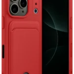 Uray store Apple iPhone 17 Pro Max Kelvin Kartvizitli Silikon - Kırmızı