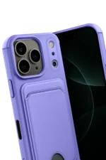 Uray store Apple iPhone 17 Pro Max Kelvin Kartvizitli Silikon - Lila - Görsel 3