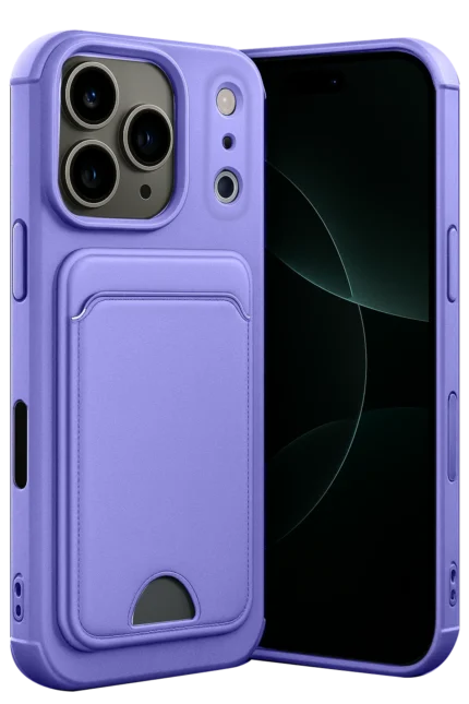 Uray store Apple iPhone 17 Pro Max Kelvin Kartvizitli Silikon - Lila