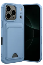 Uray store Apple iPhone 17 Pro Max Kelvin Kartvizitli Silikon - Mavi