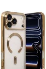 Uray store Apple iPhone 17 Pro Max Kross Magneticsafe Kapak - Gold - Görsel 2