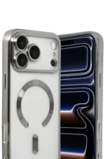 Uray store Apple iPhone 17 Pro Max Kross Magneticsafe Kapak - Gümüş - Görsel 2
