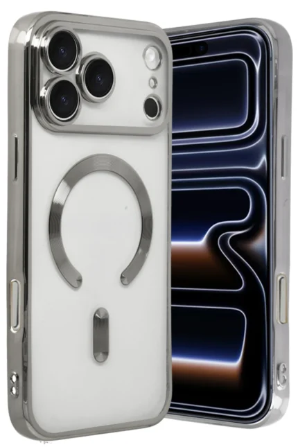 Uray store Apple iPhone 17 Pro Max Kross Magneticsafe Kapak - Gümüş