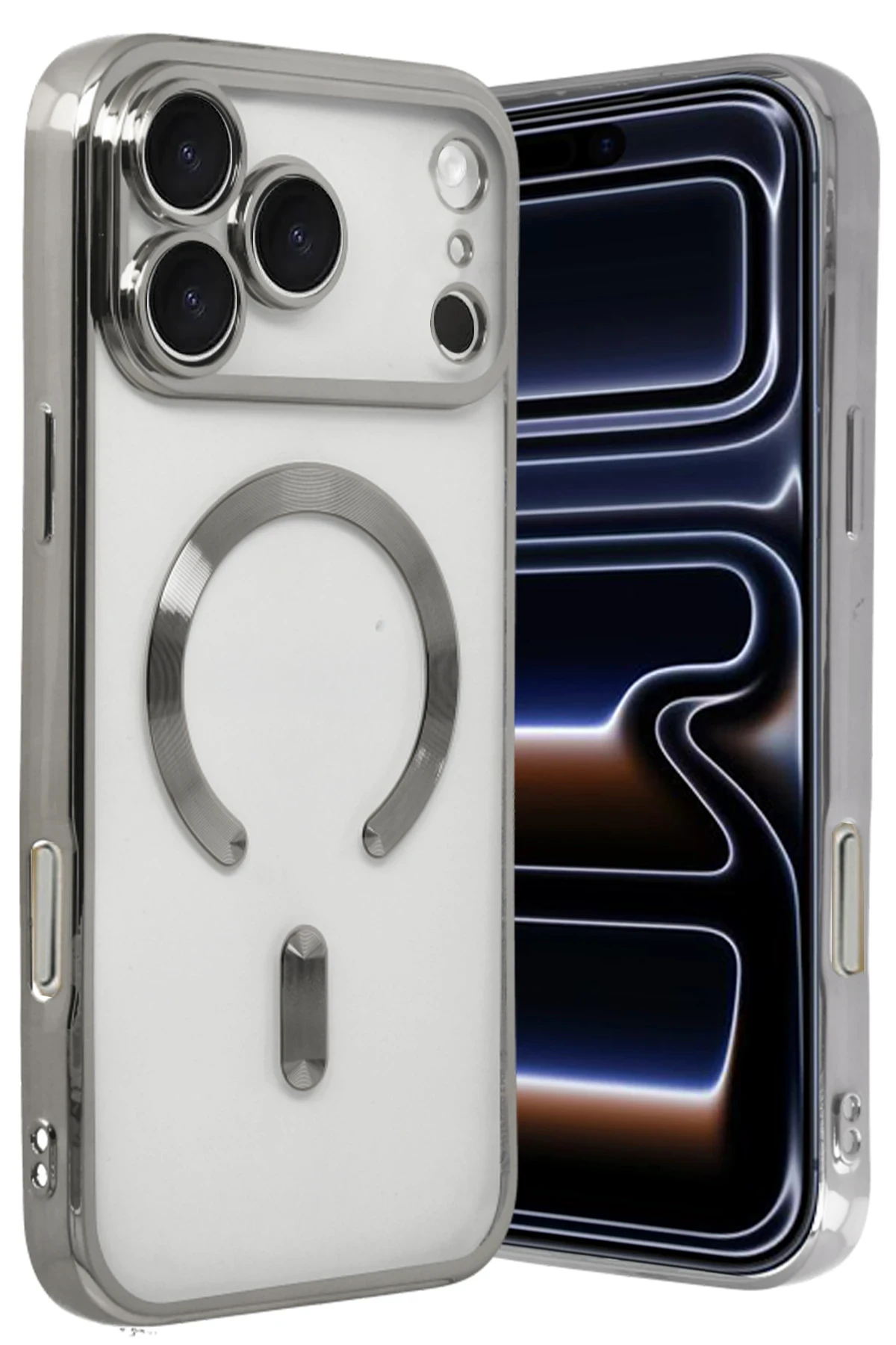 newface-apple-iphone-17-pro-max-kross-magneticsafe-kapak-gumus-default Uray store Apple iPhone 17 Pro Max Kross Magneticsafe Kapak - Gümüş - Görsel 1