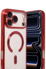 Uray store Apple iPhone 17 Pro Max Kross Magneticsafe Kapak - Kırmızı - Görsel 2