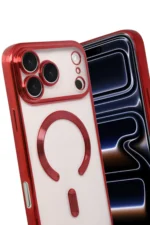 Uray store Apple iPhone 17 Pro Max Kross Magneticsafe Kapak - Kırmızı - Görsel 3