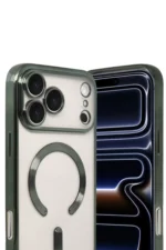 Uray store Apple iPhone 17 Pro Max Kross Magneticsafe Kapak - Koyu Yeşil - Görsel 2
