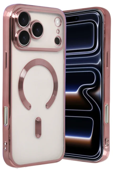 Uray store Apple iPhone 17 Pro Max Kross Magneticsafe Kapak - Rose