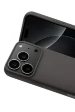 Uray store Apple iPhone 17 Pro Max Nano içi Kadife Silikon - Gri - Görsel 2