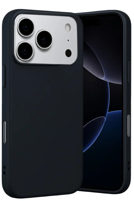 Uray store Apple iPhone 17 Pro Max Nano içi Kadife Silikon - Siyah