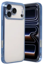 Uray store Apple iPhone 17 Pro Max Razer Lensli Silikon - Açık Mavi
