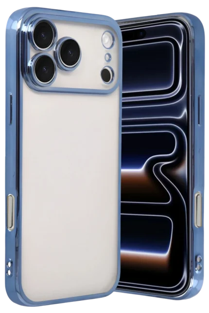 Uray store Apple iPhone 17 Pro Max Razer Lensli Silikon - Açık Mavi
