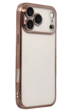 Uray store Apple iPhone 17 Pro Max Razer Lensli Silikon - Çöl Titanyum - Görsel 2