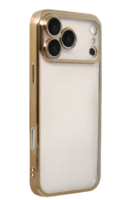Uray store Apple iPhone 17 Pro Max Razer Lensli Silikon - Gold - Görsel 2