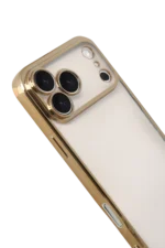Uray store Apple iPhone 17 Pro Max Razer Lensli Silikon - Gold - Görsel 3