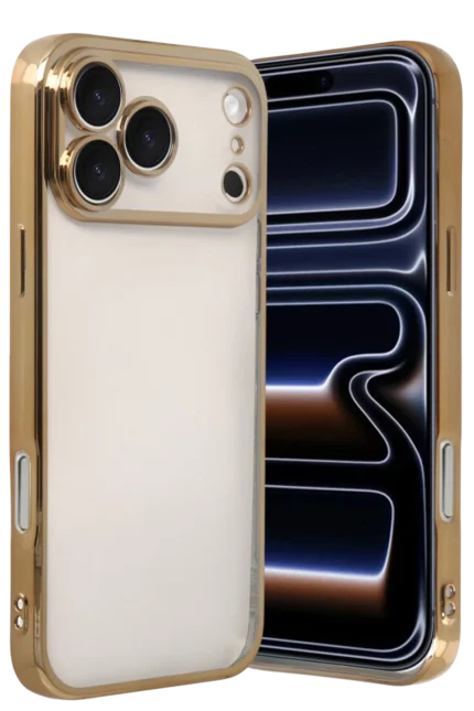 Uray store Apple iPhone 17 Pro Max Razer Lensli Silikon - Gold