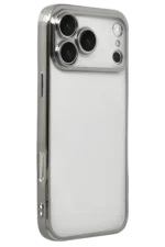 Uray store Apple iPhone 17 Pro Max Razer Lensli Silikon - Gümüş - Görsel 2