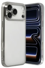 Uray store Apple iPhone 17 Pro Max Razer Lensli Silikon - Gümüş