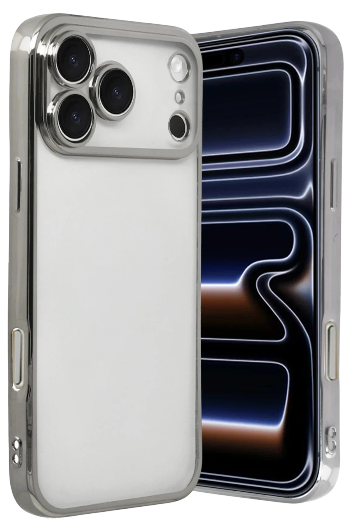 newface-apple-iphone-17-pro-max-razer-lensli-silikon-gumus-default Uray store Apple iPhone 17 Pro Max Razer Lensli Silikon - Gümüş - Görsel 1