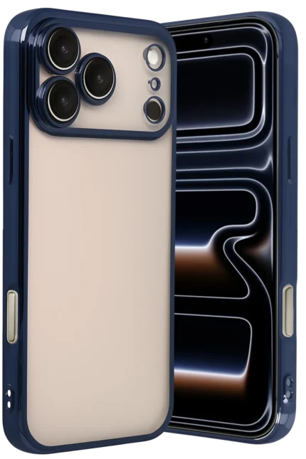 Uray store Apple iPhone 17 Pro Max Razer Lensli Silikon - Lacivert