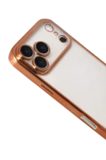 Uray store Apple iPhone 17 Pro Max Razer Lensli Silikon - Turuncu - Görsel 3