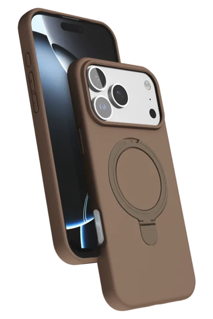 Uray store Apple iPhone 17 Pro Max Regal Magsafe Standlı Kapak - Çöl Titanyum