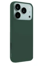 Uray store Apple iPhone 17 Pro Nano içi Kadife Silikon - Koyu Yeşil - Görsel 3
