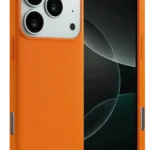 Uray store Apple iPhone 17 Pro Nano içi Kadife Silikon - Turuncu